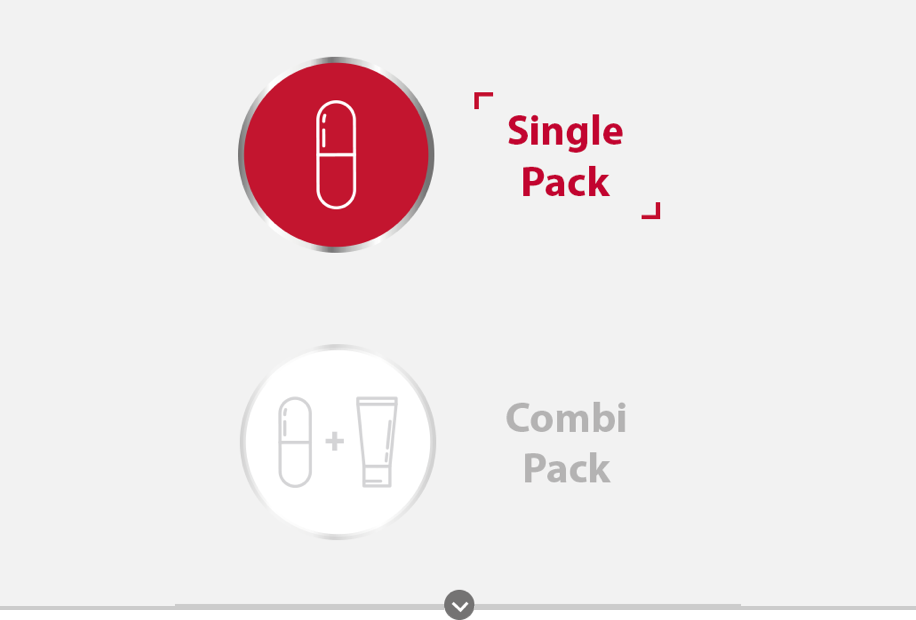 Canesten single pack treatment with capsule icon and Canesten combi pack treatment with capsule and cream icon